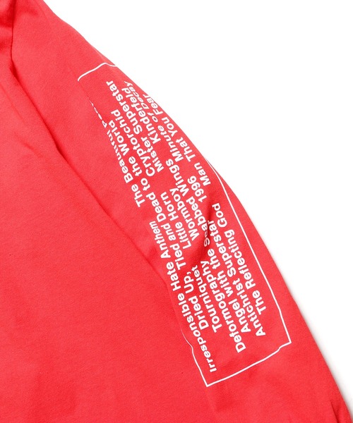 PLEASURES（プレジャー）の「PLEASURES/プレジャーズ ANTICHRIST LONG SLEEVE ロンT（Tシャツ/カットソー・メンズ・レッド・L/M/XL）」の16枚目の写真