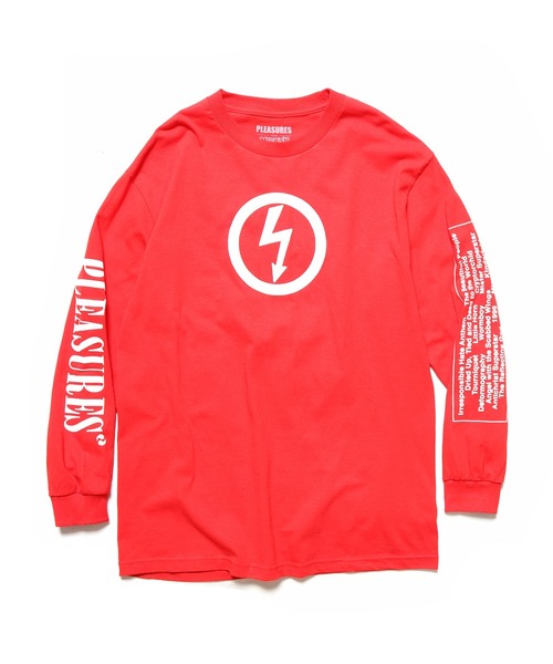 PLEASURES（プレジャー）の「PLEASURES/プレジャーズ ANTICHRIST LONG SLEEVE ロンT（Tシャツ/カットソー・メンズ・レッド・L/M/XL）」の11枚目の写真