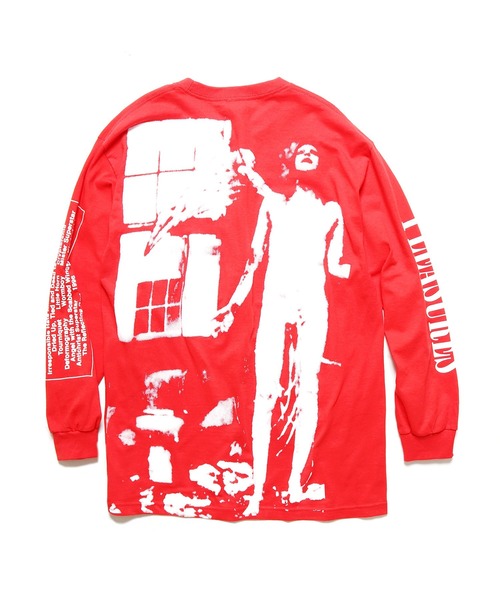 PLEASURES（プレジャー）の「PLEASURES/プレジャーズ ANTICHRIST LONG SLEEVE ロンT（Tシャツ/カットソー・メンズ・レッド・L/M/XL）」の7枚目の写真