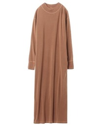 Sulfide dye mock neck dress