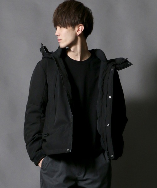 SITRY（シトリー）の「Ｗater-repellent stretch ツートンファイバーダウンジャケット（ダウンジャケット/コート・メンズ・ブラック/ベージュ/レッド/イエロー/オリーブ/ウッドランド・M/L/XL）」の18枚目の写真