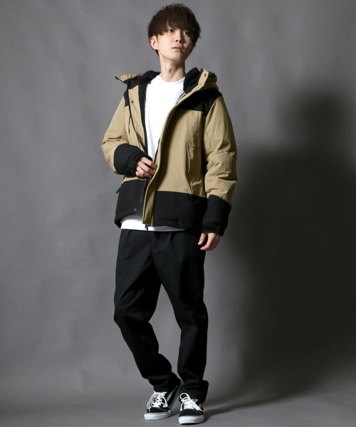 SITRY（シトリー）の「Ｗater-repellent stretch ツートンファイバーダウンジャケット（ダウンジャケット/コート・メンズ・ブラック/ベージュ/レッド/イエロー/オリーブ/ウッドランド・M/L/XL）」の10枚目の写真