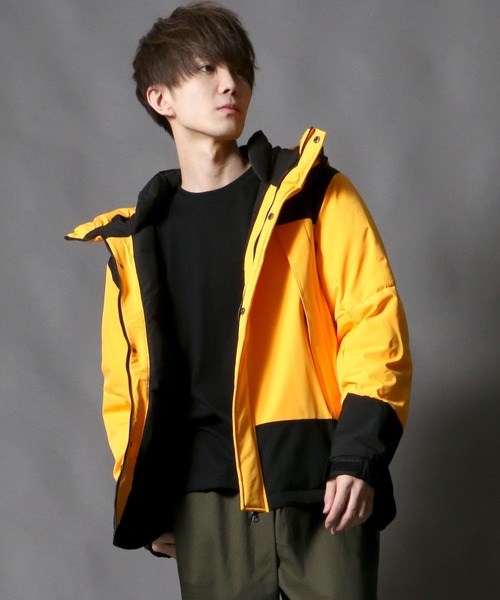 SITRY（シトリー）の「Ｗater-repellent stretch ツートンファイバーダウンジャケット（ダウンジャケット/コート・メンズ・ブラック/ベージュ/レッド/イエロー/オリーブ/ウッドランド・M/L/XL）」の11枚目の写真