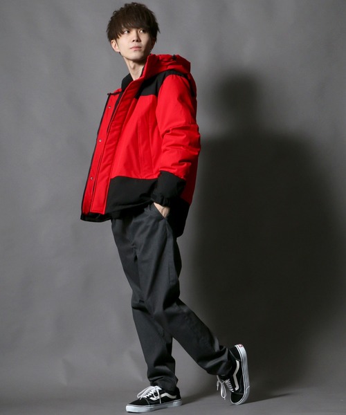 SITRY（シトリー）の「Ｗater-repellent stretch ツートンファイバーダウンジャケット（ダウンジャケット/コート・メンズ・ブラック/ベージュ/レッド/イエロー/オリーブ/ウッドランド・M/L/XL）」の7枚目の写真