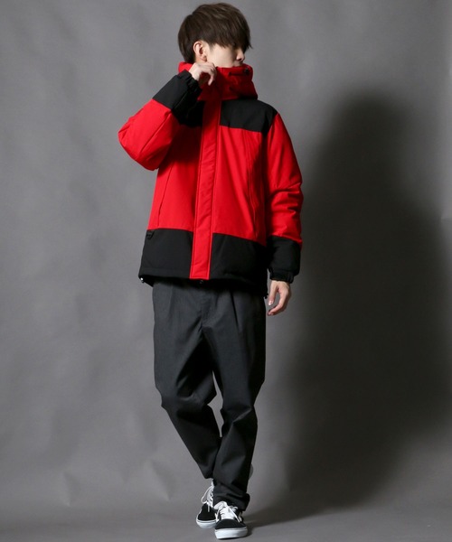 SITRY（シトリー）の「Ｗater-repellent stretch ツートンファイバーダウンジャケット（ダウンジャケット/コート・メンズ・ブラック/ベージュ/レッド/イエロー/オリーブ/ウッドランド・M/L/XL）」の21枚目の写真