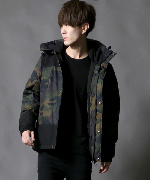 SITRY（シトリー）の「Ｗater-repellent stretch ツートンファイバーダウンジャケット（ダウンジャケット/コート・メンズ・ブラック/ベージュ/レッド/イエロー/オリーブ/ウッドランド・M/L/XL）」の20枚目の写真