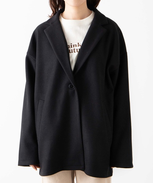 WEGO(ウィゴー)の「WEGO/ルーズテーラードジャケット(テーラードジャケット・レディース・グリーン/ホワイト系その他/ブラック・FREE)」の20枚目の写真