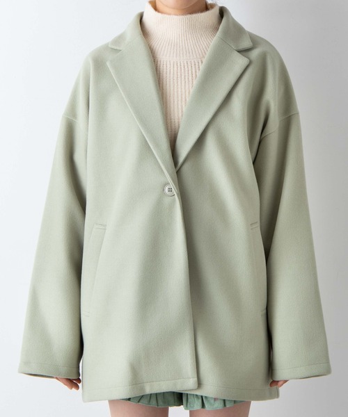 WEGO(ウィゴー)の「WEGO/ルーズテーラードジャケット(テーラードジャケット・レディース・グリーン/ホワイト系その他/ブラック・FREE)」の19枚目の写真