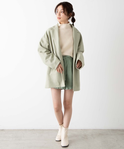 WEGO(ウィゴー)の「WEGO/ルーズテーラードジャケット(テーラードジャケット・レディース・グリーン/ホワイト系その他/ブラック・FREE)」の17枚目の写真