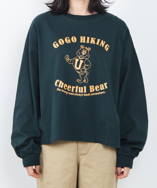 WEGO（ウィゴー）の「WEGO/ダボ袖グラフィックロンT（Tシャツ/カットソー・レディース・ブルー/ダークグリーン/パープル/スミクロ/ブラック系その他/その他1・FREE）」の22枚目の写真