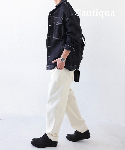 未使用❗️aa. デニム ノーカラージャケット ブラック 永久定番。オーバーサイズデニムジャケット（デニムジャケット