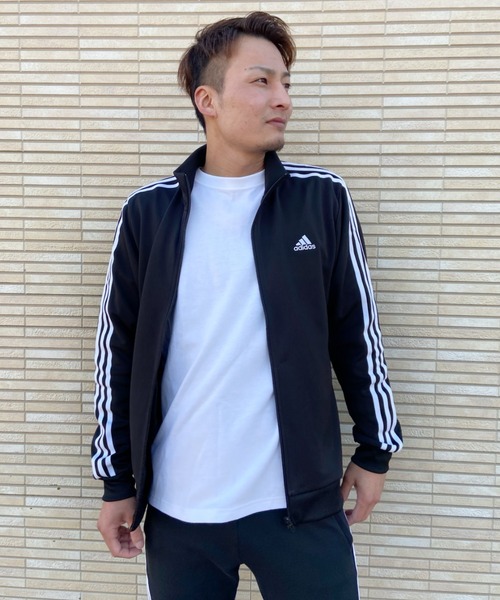 【上下あり】アディダス トラックジャケット（L） adidas アディダス トラックジャケット ジャージ L 黒 サイド