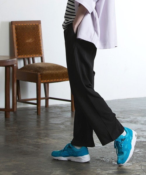 ENDER PRODUCTS(エンダープロダクツ)の「ブライトポプリン タックワイドテーパードシェフパンツ【ENDER PRODUCTS/エンダープロダクツ】◆セットアップ対応◆(その他パンツ・メンズ・グレイッシュベージュ/ベージュ/ブラウン/ベージュ系その他/ライラック/ブラック・M/L)」の12枚目の写真