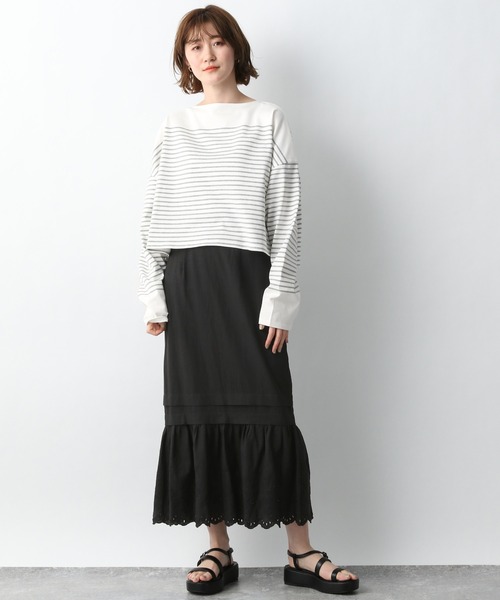 A part by（アパートバイ）の「Fレザーアツゾコサンダル　938712（サンダル・レディース・ブラック/ベージュ・MEDIUM/LARGE）」の7枚目の写真