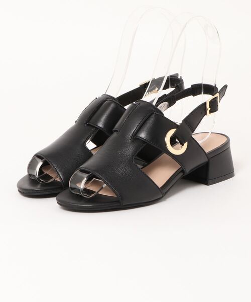 piedi nudi/ﾋﾟｴﾃﾞｨﾇｰﾃﾞｨ レザー サボ風 バックバンドサンダル