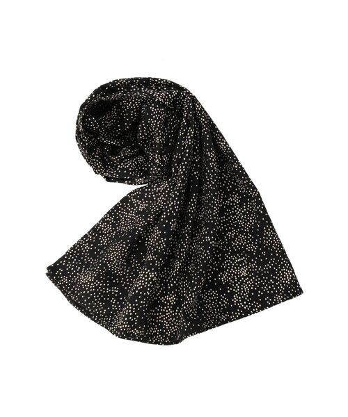 RESEXXY（リゼクシー）の「ランダムドットスカーフ（ストール/ショール・レディース・オフホワイト/ブラック/オレンジ・FREE）」の10枚目の写真