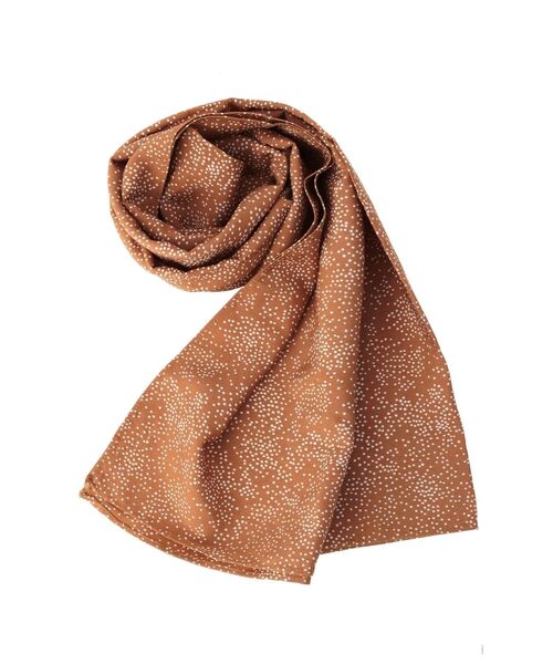 RESEXXY（リゼクシー）の「ランダムドットスカーフ（ストール/ショール・レディース・オフホワイト/ブラック/オレンジ・FREE）」の11枚目の写真