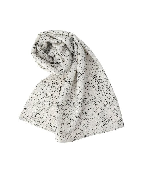 RESEXXY（リゼクシー）の「ランダムドットスカーフ（ストール/ショール・レディース・オフホワイト/ブラック/オレンジ・FREE）」の12枚目の写真