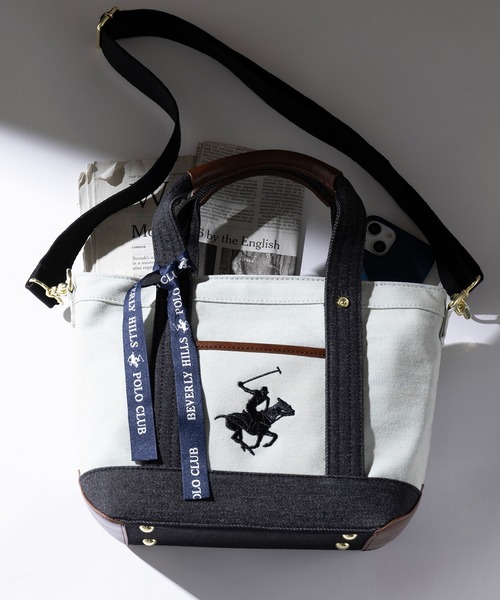 セール】【BEVERLY HILLS POLO CLUB】ポロキャンバストートXS
