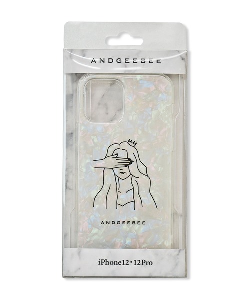ANDGEEBEE（アンジービー）の「イラストシェルケースiphone12/12pro（スマホケース/カバー・レディース・ホワイト・FREE）」の5枚目の写真