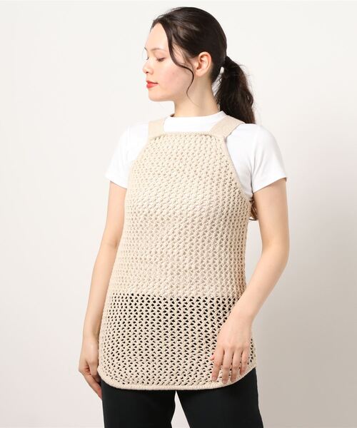 JOURNAL STANDARD（ジャーナルスタンダード）の「【CLANE/クラネ】 メッシュロングタンクトップ（タンクトップ・レディース・アイボリー・FREE）」の12枚目の写真