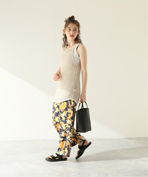 JOURNAL STANDARD（ジャーナルスタンダード）の「【CLANE/クラネ】 メッシュロングタンクトップ（タンクトップ・レディース・アイボリー・FREE）」の2枚目の写真