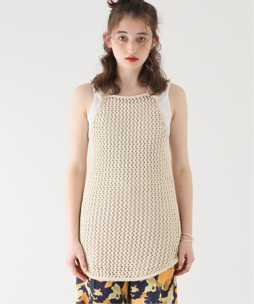 JOURNAL STANDARD（ジャーナルスタンダード）の「【CLANE/クラネ】 メッシュロングタンクトップ（タンクトップ・レディース・アイボリー・FREE）」の16枚目の写真