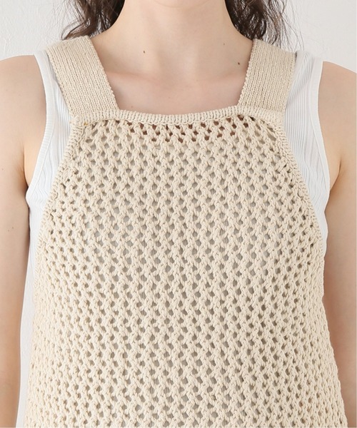 JOURNAL STANDARD（ジャーナルスタンダード）の「【CLANE/クラネ】 メッシュロングタンクトップ（タンクトップ・レディース・アイボリー・FREE）」の14枚目の写真