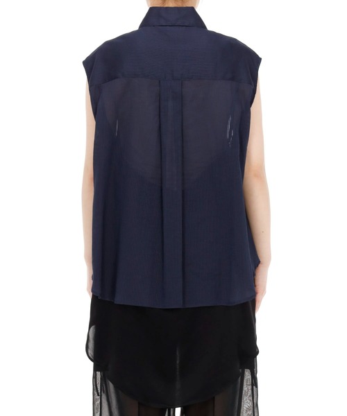 RITO(リト)の「RITO レイヤードスリーブレスシャツ(シャツ/ブラウス・レディース・ネイビー・38)」の7枚目の写真