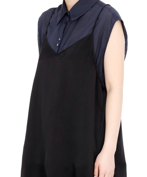 RITO(リト)の「RITO レイヤードスリーブレスシャツ(シャツ/ブラウス・レディース・ネイビー・38)」の5枚目の写真