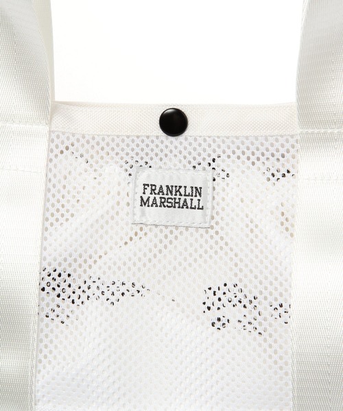 BAYFLOW（ベイフロー）の「【FRANKLIN MARSHALL（フランクリンマーシャル）】別注メッシュトート（ハンドバッグ・メンズ・ホワイト/ブラック・FREE）」の6枚目の写真
