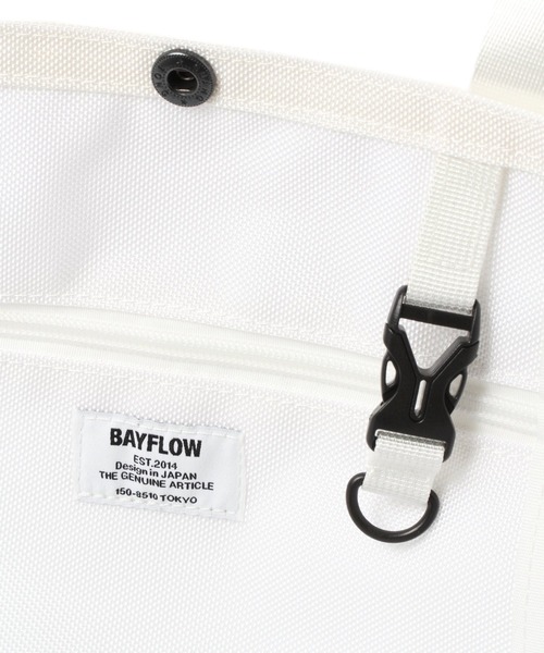 BAYFLOW（ベイフロー）の「【FRANKLIN MARSHALL（フランクリンマーシャル）】別注メッシュトート（ハンドバッグ・メンズ・ホワイト/ブラック・FREE）」の18枚目の写真