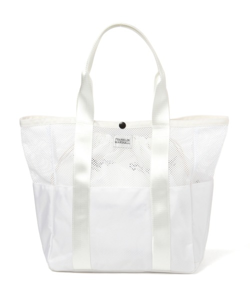 BAYFLOW（ベイフロー）の「【FRANKLIN MARSHALL（フランクリンマーシャル）】別注メッシュトート（ハンドバッグ・メンズ・ホワイト/ブラック・FREE）」の3枚目の写真