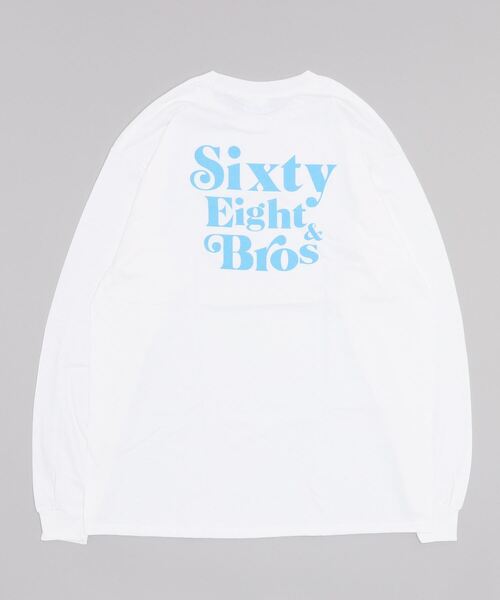 68&brothers(シックスティエイトアンドブラザーズ)の「L/S Tee "SixtyEight&Bros"(Tシャツ/カットソー・メンズ・ブラック/ホワイト×ピンク/ホワイト×ライム/ホワイト・X-LARGE/LARGE/MEDIUM)」の14枚目の写真