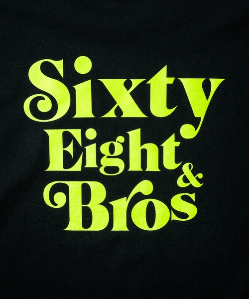 68&brothers(シックスティエイトアンドブラザーズ)の「L/S Tee "SixtyEight&Bros"(Tシャツ/カットソー・メンズ・ブラック/ホワイト×ピンク/ホワイト×ライム/ホワイト・X-LARGE/LARGE/MEDIUM)」の8枚目の写真