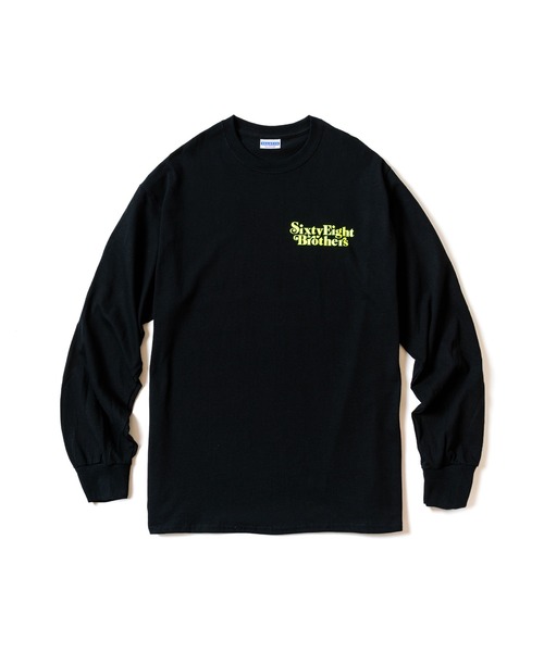 68&brothers(シックスティエイトアンドブラザーズ)の「L/S Tee "SixtyEight&Bros"(Tシャツ/カットソー・メンズ・ブラック/ホワイト×ピンク/ホワイト×ライム/ホワイト・X-LARGE/LARGE/MEDIUM)」の15枚目の写真