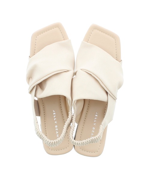 JELLY BEANS（ジェリービーンズ）の「（サスティナブル商品）ターバンバックバンドサンダル(130-30433)JELLY BEANS(ジェリービーンズ)（サンダル・レディース・ライトグレー/ブラック/アイボリー・S/M/L）」の11枚目の写真