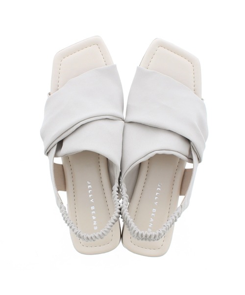 JELLY BEANS（ジェリービーンズ）の「（サスティナブル商品）ターバンバックバンドサンダル(130-30433)JELLY BEANS(ジェリービーンズ)（サンダル・レディース・ライトグレー/ブラック/アイボリー・S/M/L）」の13枚目の写真