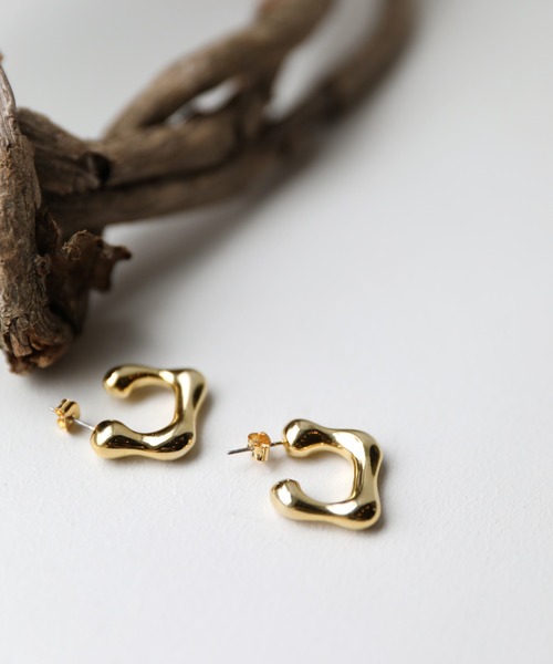 select MOCA（セレクトモカ）の「スクエアメルトピアス（ピアス（両耳用）・レディース・シルバー/ゴールド・FREE）」の10枚目の写真