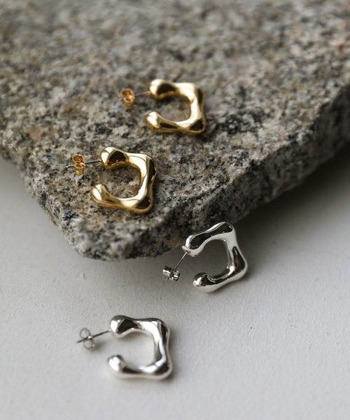 select MOCA（セレクトモカ）の「スクエアメルトピアス（ピアス（両耳用）・レディース・シルバー/ゴールド・FREE）」の11枚目の写真