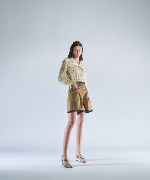 CHARLES & KEITH(チャールズ & キース)の「クロックエフェクト シリンドリカルヒールミュール / Croc-Effect Cylindrical Heel Mules(サンダル・レディース・その他1/その他4/ホワイト系その他3/ブラック系その他4・22.5cm/23cm/23.5cm/24.5cm/25cm/25.5cm)」の7枚目の写真