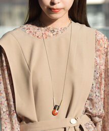 Ray BEAMS | David Aubrey / ブラック アゲート アンド レッド ジャスパー ネックレス(ネックレス)