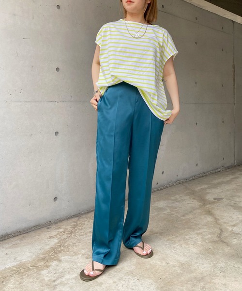 DouDou(ドゥドゥ)の「【WEB限定】サテンイージーパンツ(その他パンツ・レディース・ライトベージュ/グリーン/レッド・FREE)」の13枚目の写真