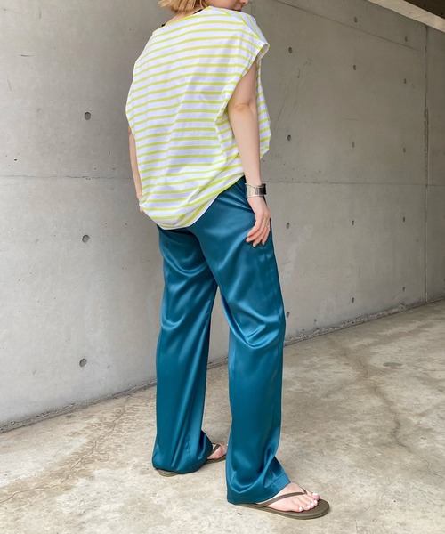 DouDou(ドゥドゥ)の「【WEB限定】サテンイージーパンツ(その他パンツ・レディース・ライトベージュ/グリーン/レッド・FREE)」の16枚目の写真