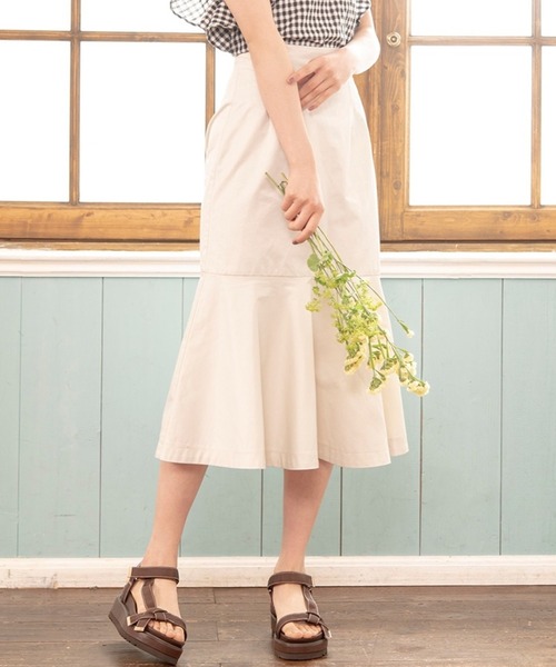 WILLSELECTION(ウィルセレクション)の「ツイルマーメイドスカート(スカート・レディース・アイボリー/ベージュ/ブラック・SMALL/MEDIUM)」の2枚目の写真