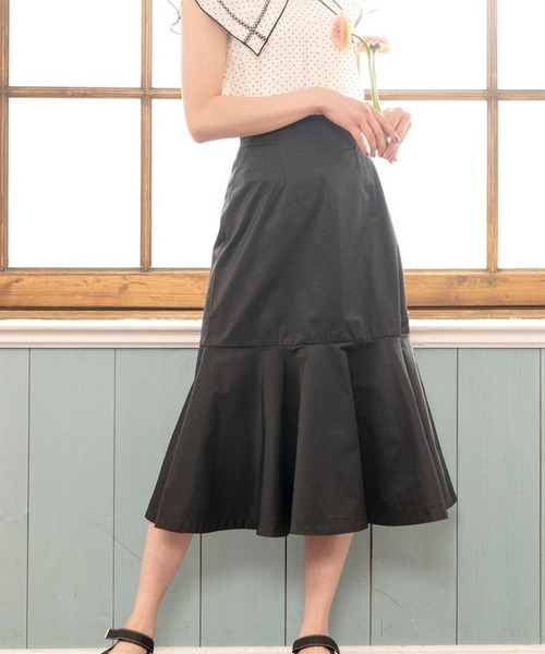 WILLSELECTION(ウィルセレクション)の「ツイルマーメイドスカート(スカート・レディース・アイボリー/ベージュ/ブラック・SMALL/MEDIUM)」の3枚目の写真