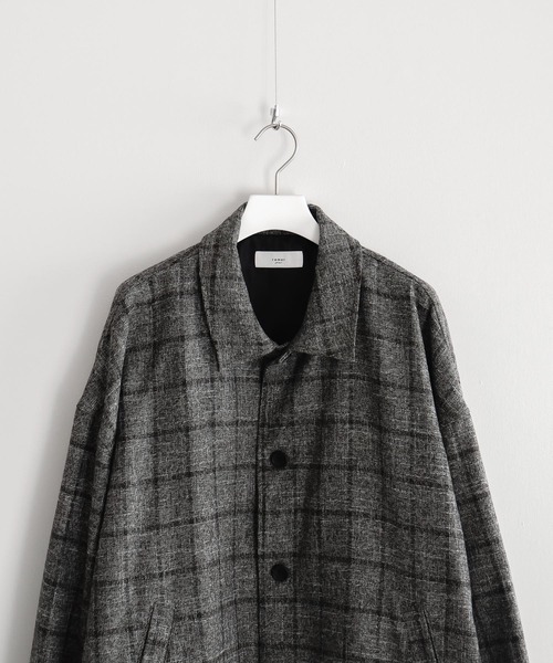 remer（リメール）の「loose vintage check jacket/ルーズヴィンテージチェックジャケット（その他アウター・メンズ・チャコールグレー/ブラウン・SMALL/MEDIUM/LARGE）」の16枚目の写真