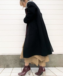 リバーシブルノーカラーコート