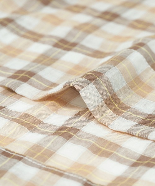 AS KNOW AS de base（アズノゥアズドゥバズ）の「おギンガム深タックスカート（スカート・レディース・ブラウン系/ブルー系・FREE）」の13枚目の写真