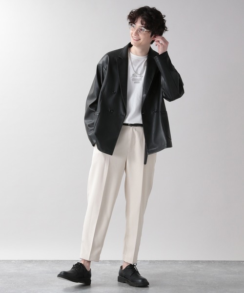 RAGEBLUE（レイジブルー）の「＜SET-UP/セットアップ＞SYNTHETIC LEATHER W JACKET＆PANTS/954072（テーラードジャケット・メンズ・ブラック・MEDIUM/LARGE）」の21枚目の写真